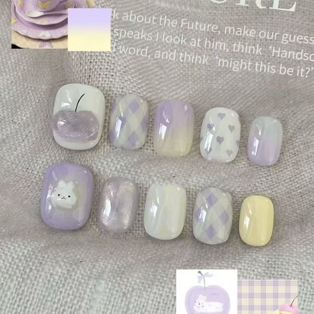 Siopsrl | Romantic Heart-Themed Nail Art Set Siopsrl