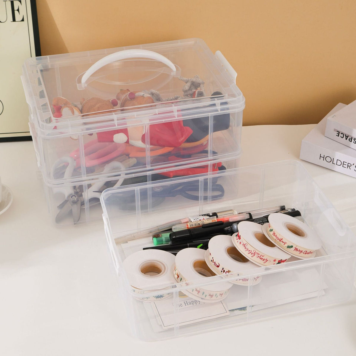 Clear Multi-Functional Organizer Container Siopsrl