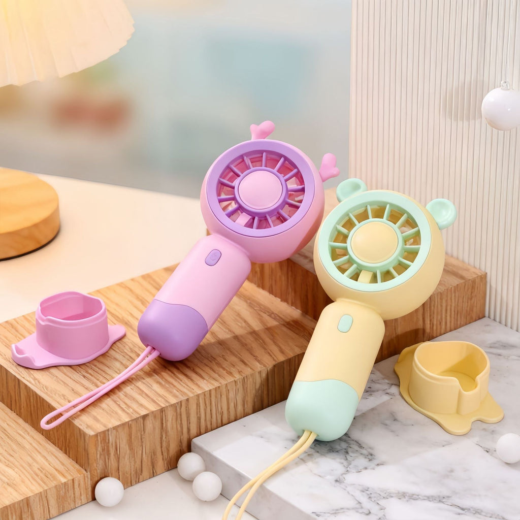 Siopsrl | Women's portable hand fan with cute cat design Siopsrl