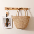 Handmade wicker tote bag with sturdy handles Siopsrl