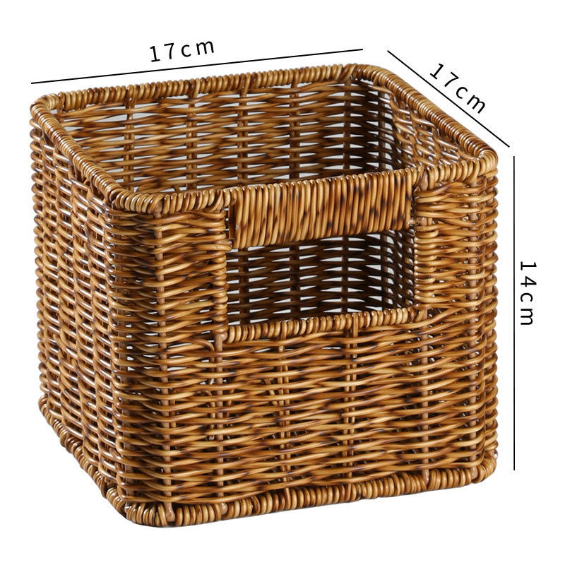 Woven Storage Basket with Natural Fibers
