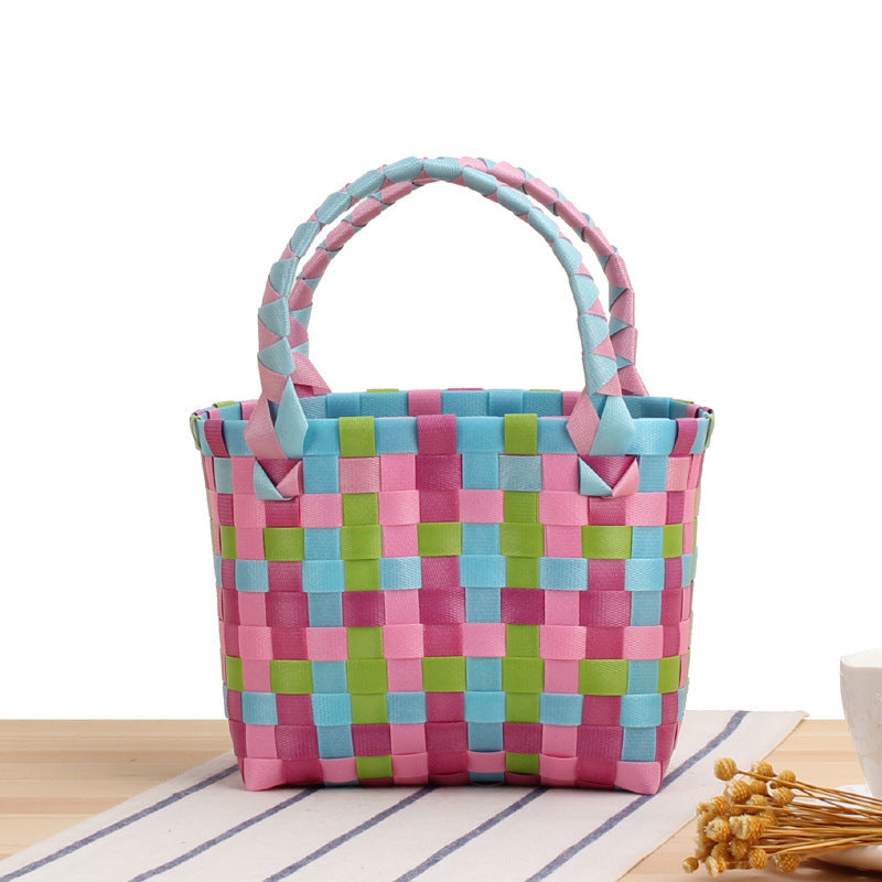 Siopsrl | Handcrafted Tote Bag in Modern Check Pattern Siopsrl