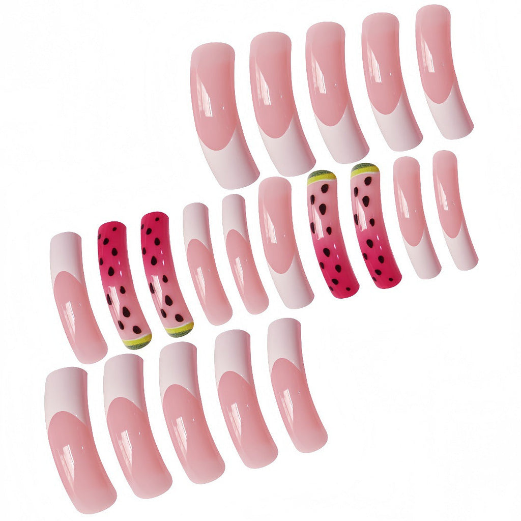 Siopsrl | Watermelon-Inspired Press-On Nail Set Siopsrl