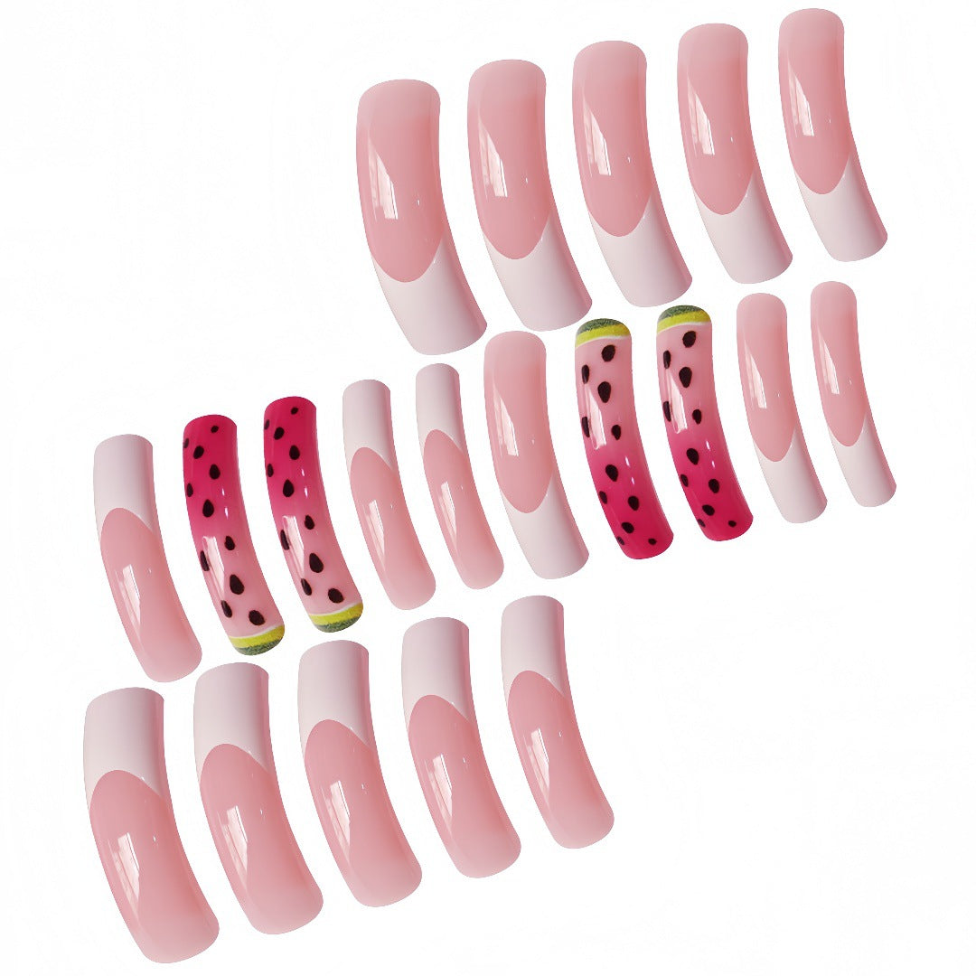 Siopsrl | Watermelon-Inspired Press-On Nail Set Siopsrl