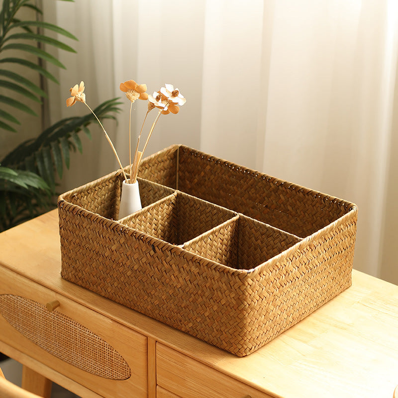 Unisex Versatile Storage Basket with Three Compartments Siopsrl