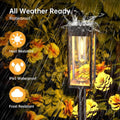 Weatherproof Garden Post Lantern With Vintage Filament-Style Bulb And Tempered Glass Panels Siopsrl