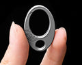 Siopsrl| Exquisite Mini Pure Titanium Keychain: EDC Press-Lock Charm Tool