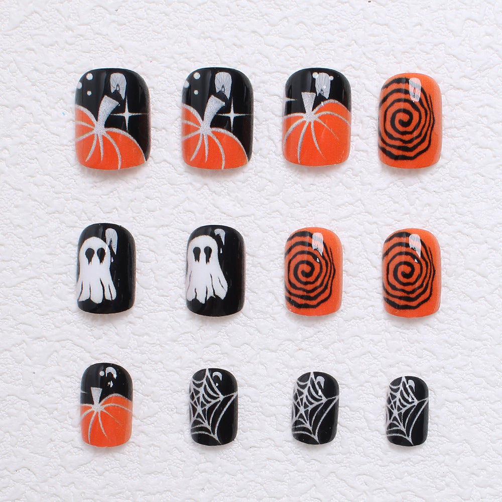 Acrylic nail set with creative Halloween designs Siopsrl