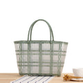 Siopsrl | Modern basket bag with refined stripes Siopsrl