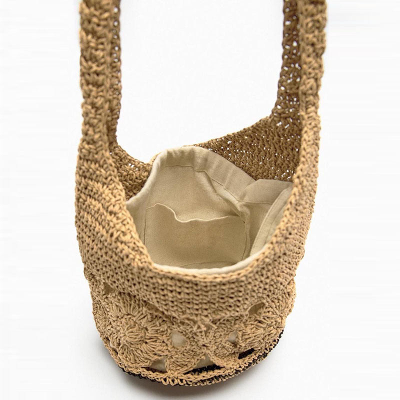 Siopsrl | Crocheted Shoulder Bag with Floral Design Siopsrl