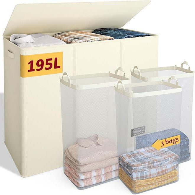 Large storage chest with lid and interior compartments Siopsrl