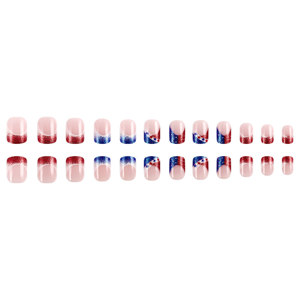 Siopsrl | Patriotic Themed Acrylic Press-On Nails Siopsrl