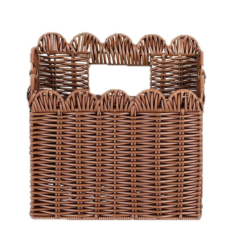 Handcrafted storage basket with curved edge Siopsrl
