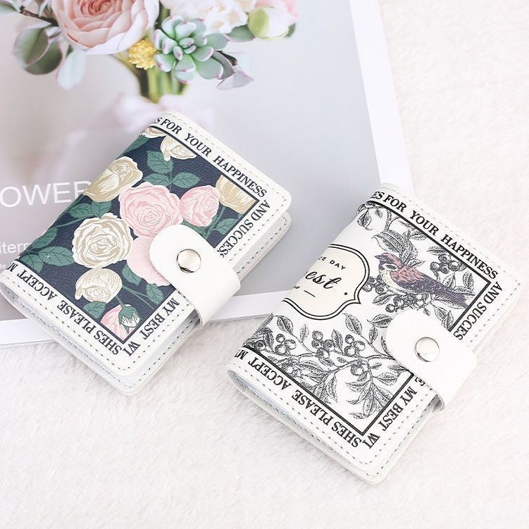 Siopsrl | Elegant Rose Print Wallet Siopsrl