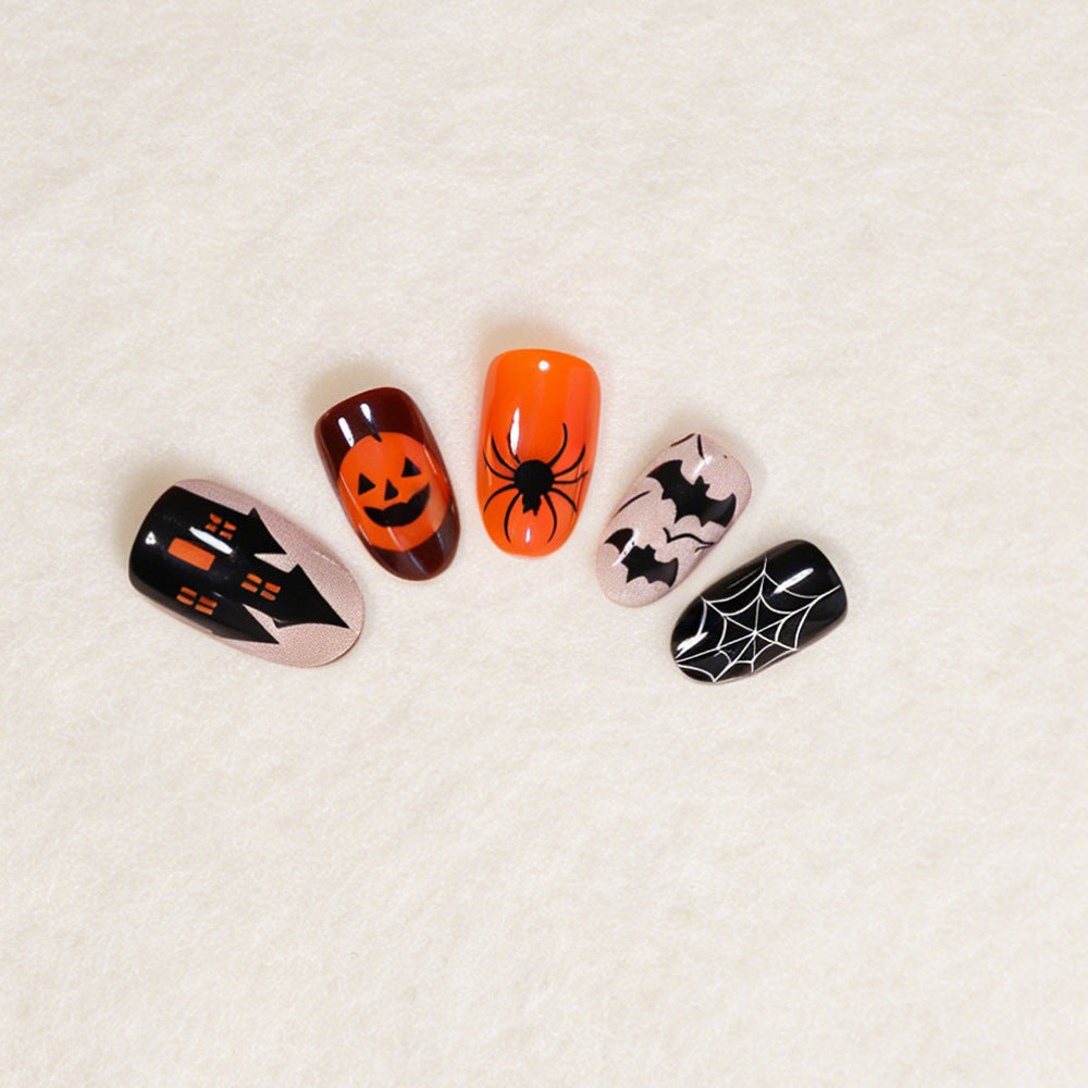 Halloween Themed Press-On Nail Art Kit Siopsrl