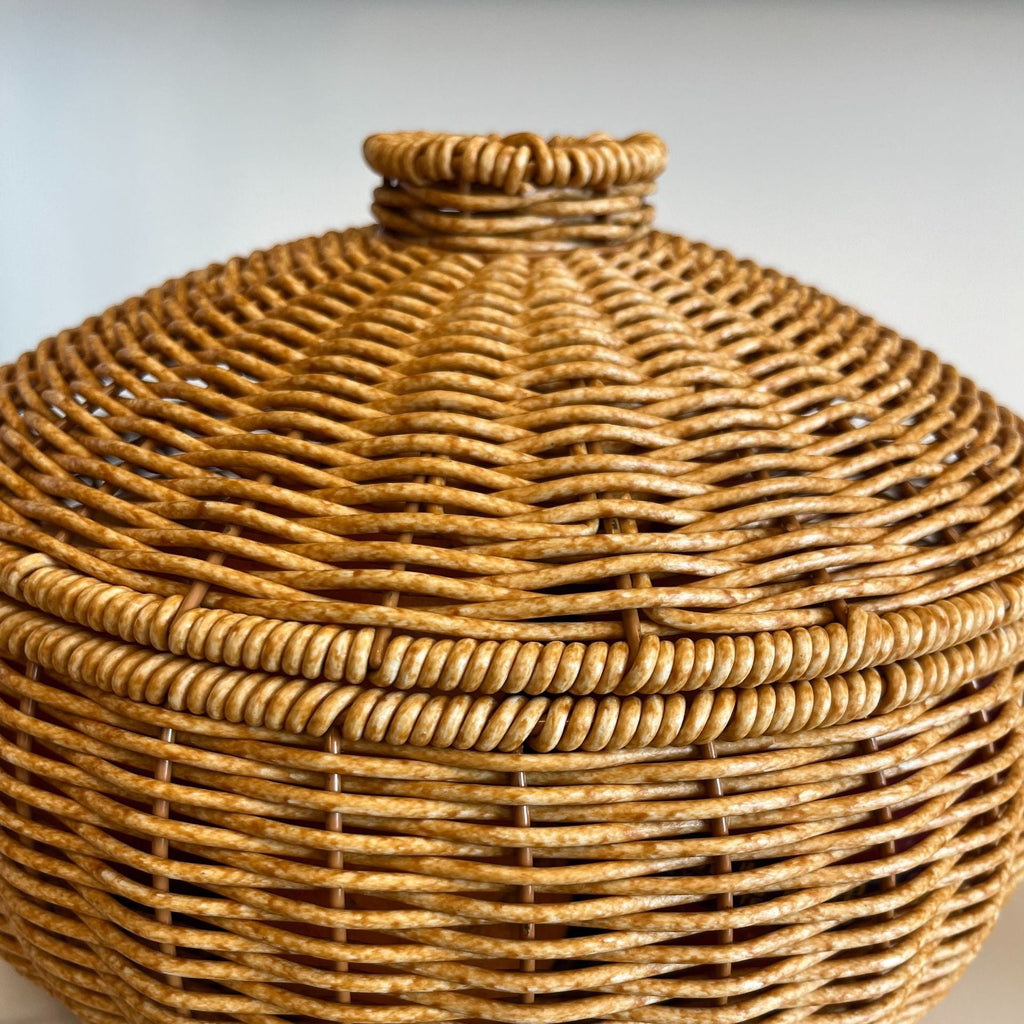 Women Handmade Basket with Lid Siopsrl