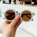 Siopsrl | Elegant Pearl-Embellished Round Sunglasses Siopsrl
