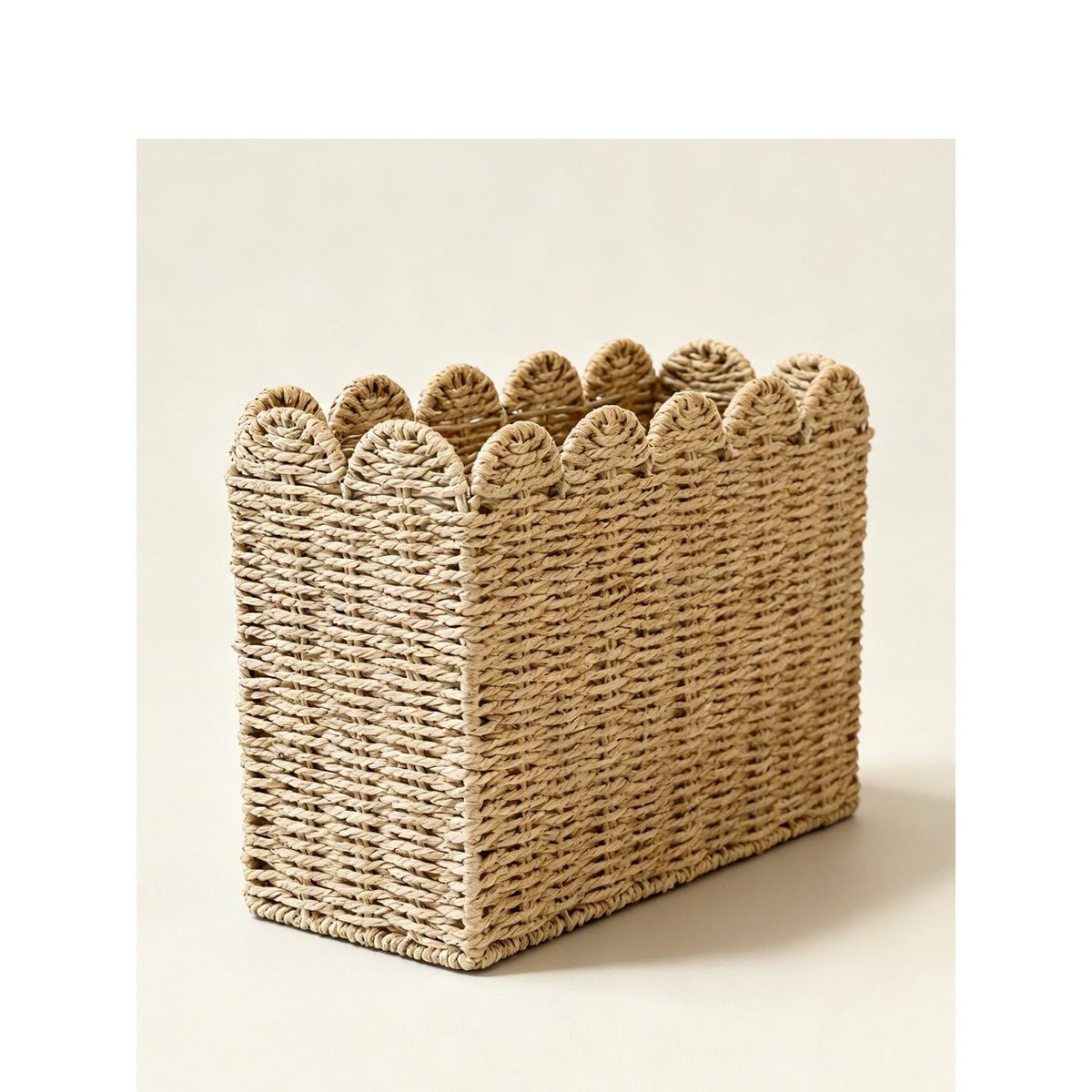 Decorative storage basket with waved edge Siopsrl