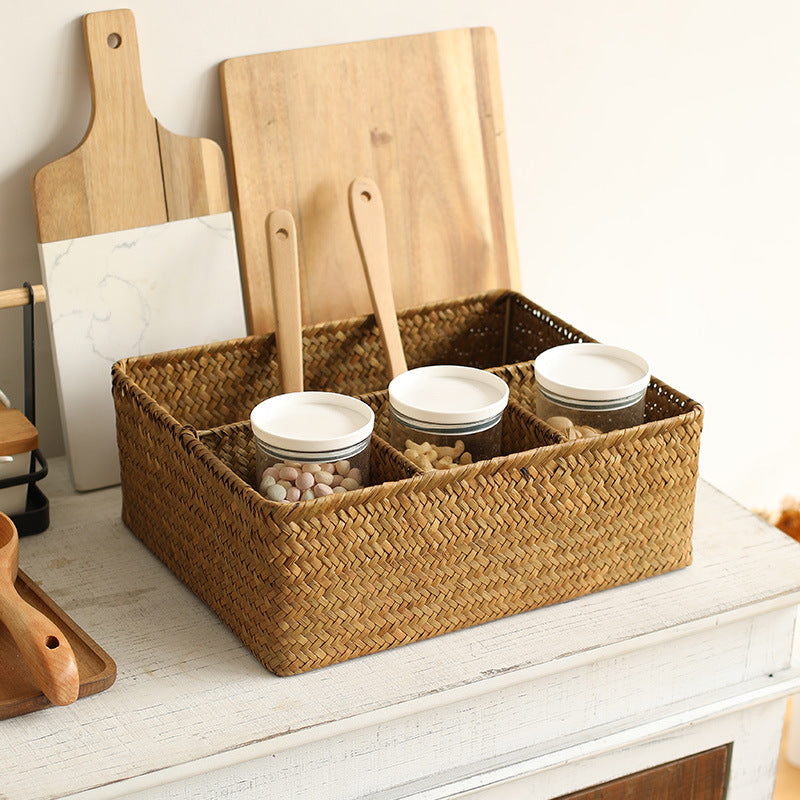Unisex Versatile Storage Basket with Three Compartments Siopsrl
