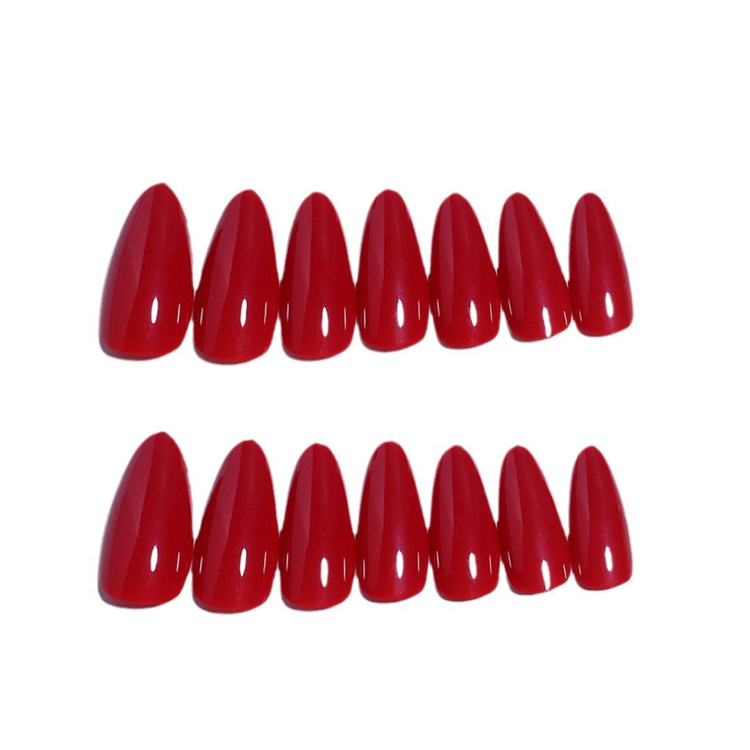 Siopsrl | Glossy Stiletto Press-On Nail Set with Durable Adhesive Siopsrl