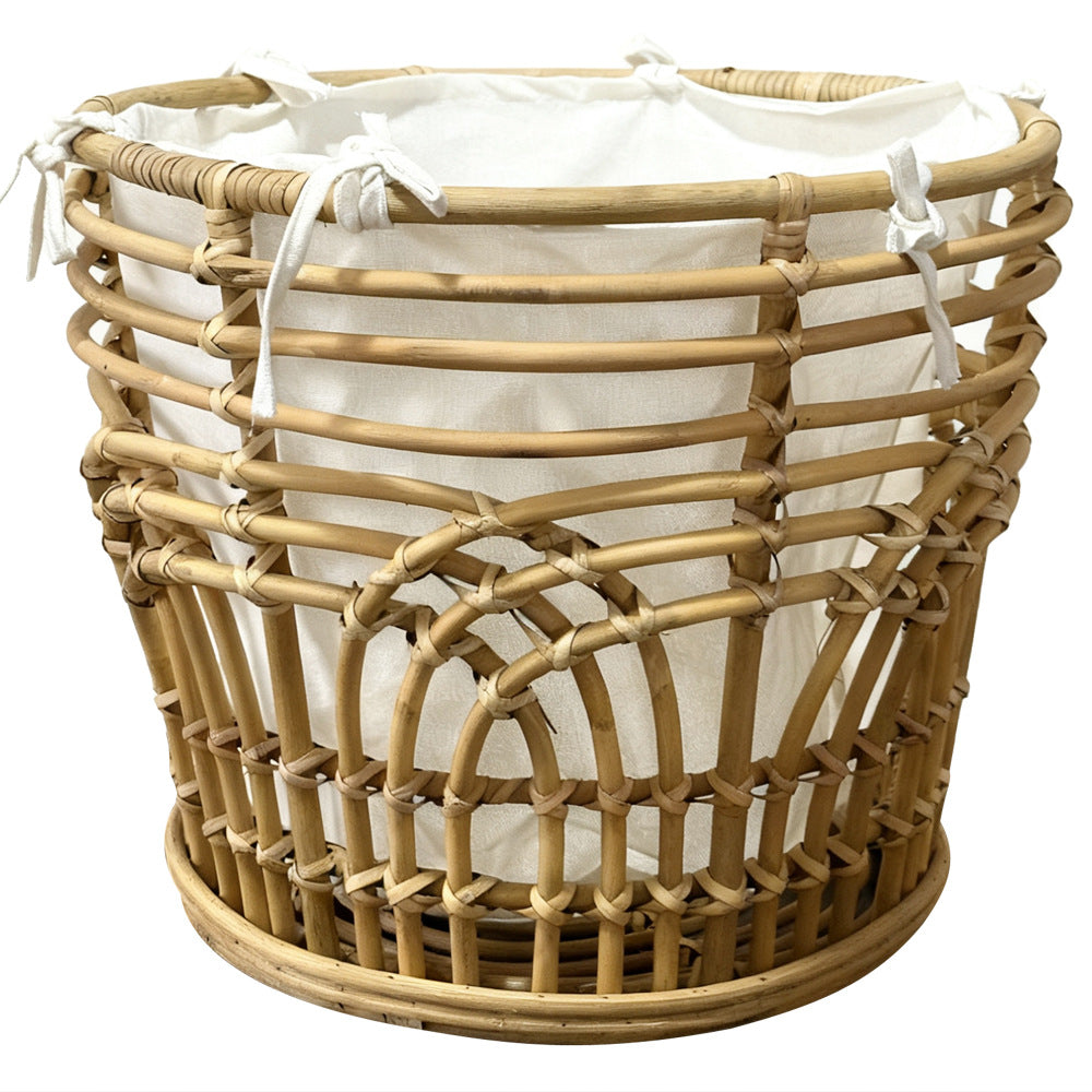 Handcrafted storage basket with fabric insert Siopsrl