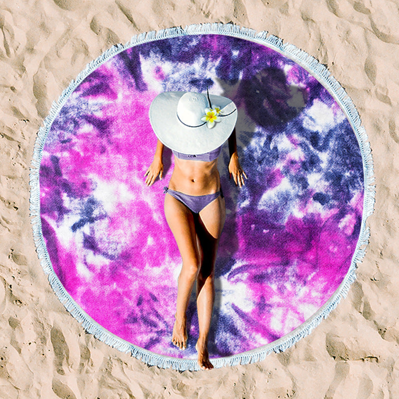 Siopsrl | Rundstrand towel with unique sunset design Siopsrl