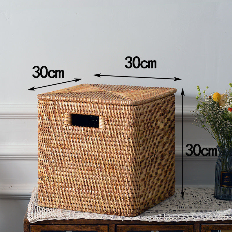 Women rectangular rattan storage basket Siopsrl