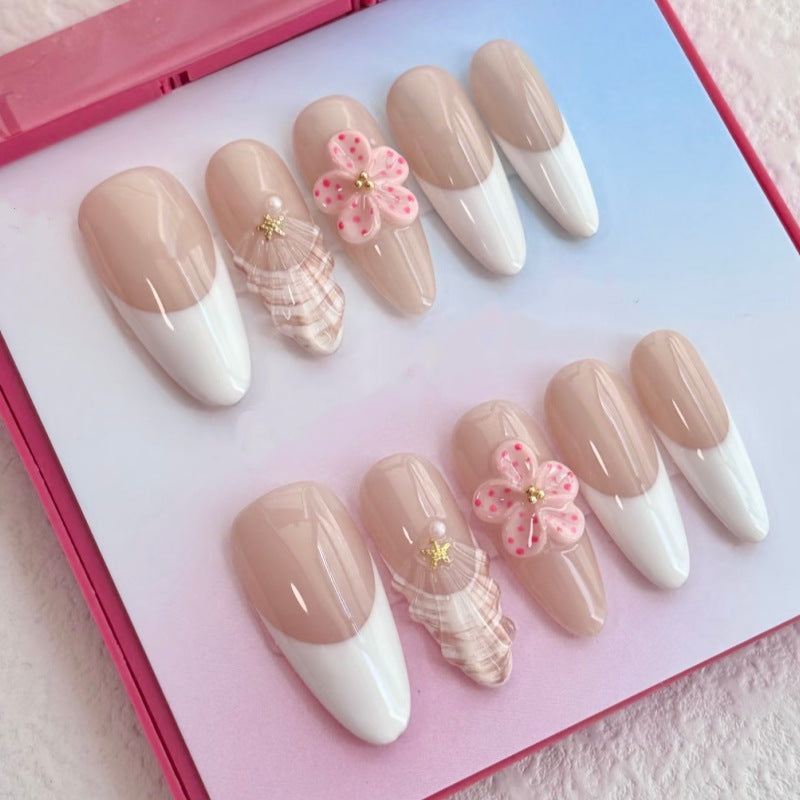 Siopsrl | Nature-Themed Artistic Press-On Nail Set Siopsrl