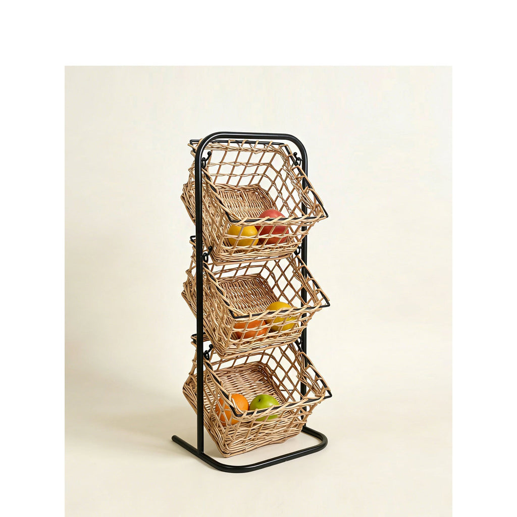 Modern storage basket with multiple shelves Siopsrl