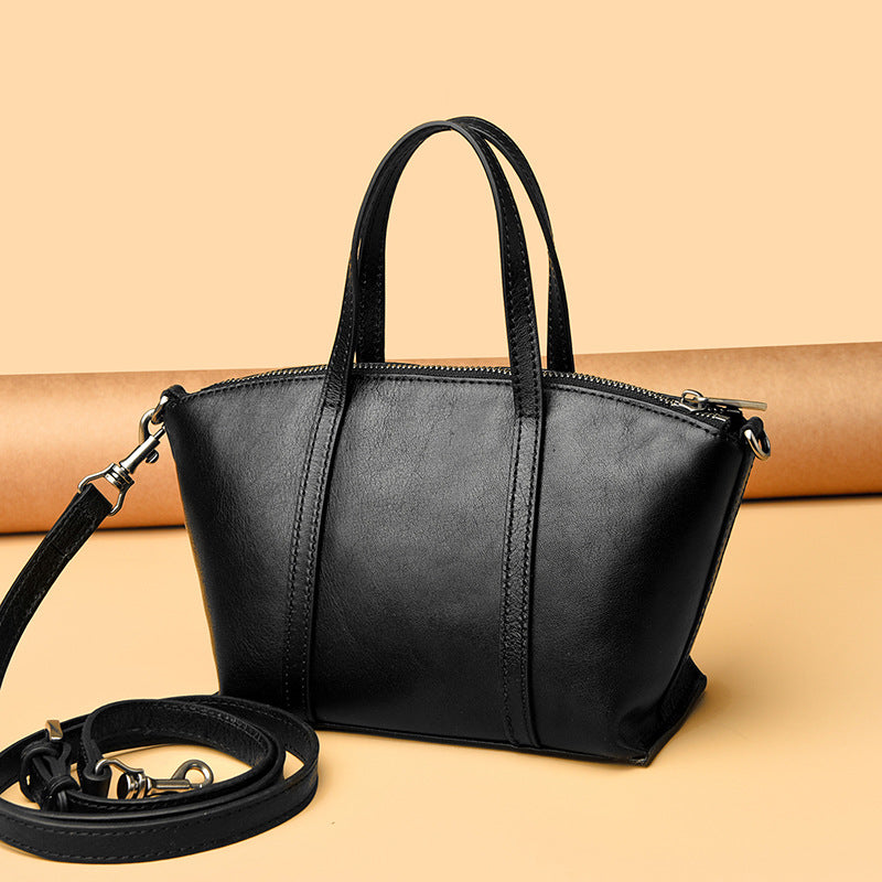 Textured Leather Handbag Siopsrl