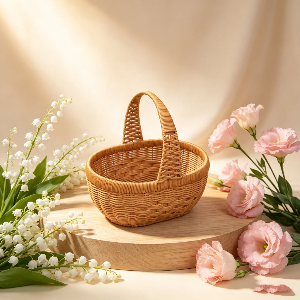 Handcrafted Woven Market Basket Siopsrl