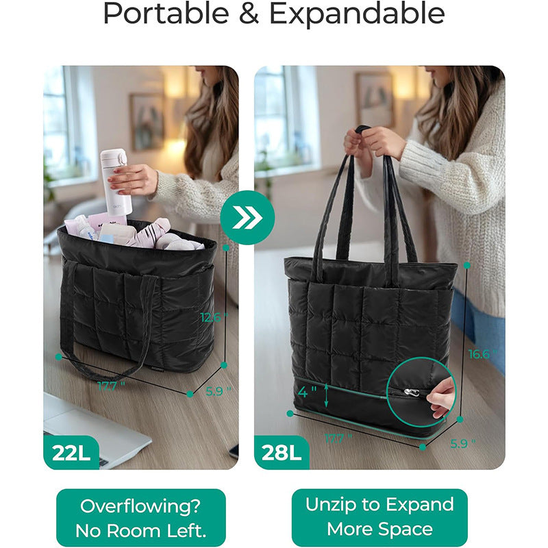 Siopsrl | Padded tote bag with comfortable interior organizer Siopsrl