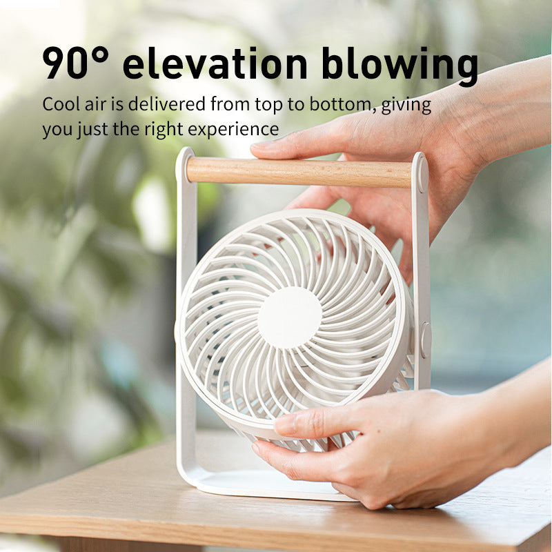 Siopsrl | Ladies portable fan with wooden handle Siopsrl