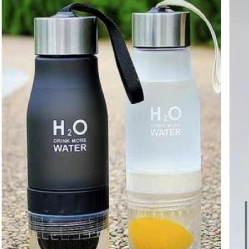 Siopsrl | Insulated Glass Fruit Infuser Water Bottle With Silicone Sleeve And Stainless Steel Lid