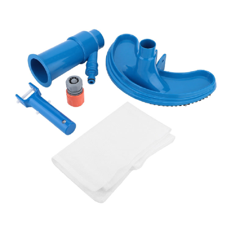 Siopsrl | Telescopic pool vacuum head with heavy duty scrubbing bristles and fine mesh debris collection bag Siopsrl