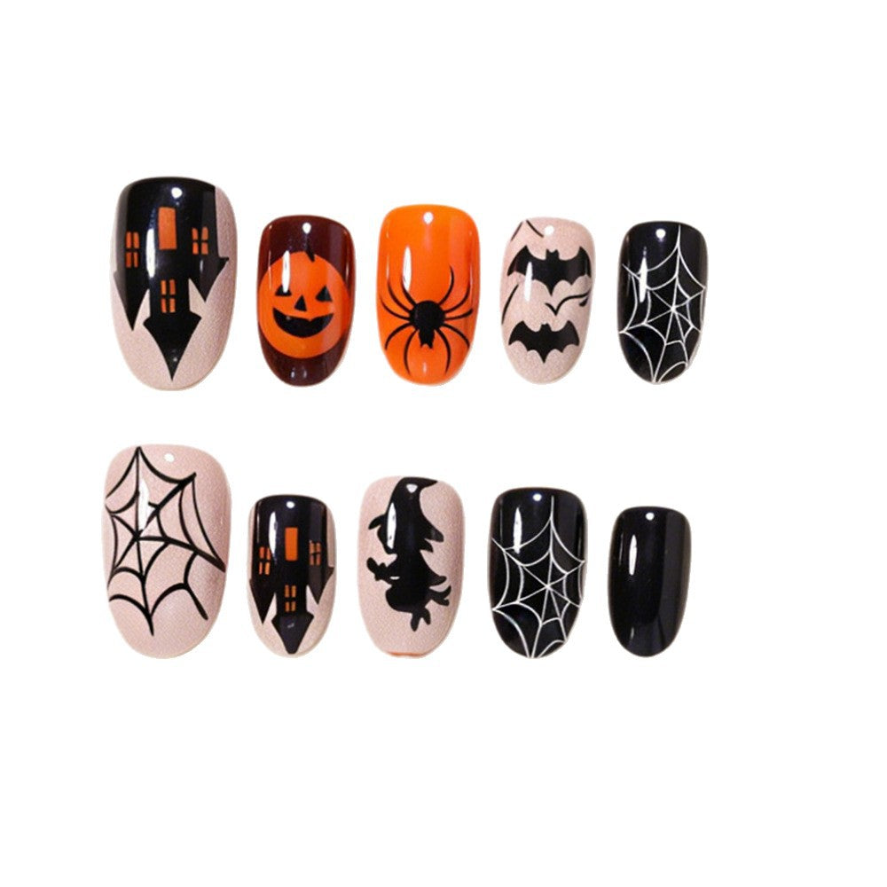 Halloween Themed Press-On Nail Art Kit Siopsrl