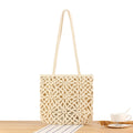 Siopsrl | Handbag made of artistic macramé with floral details Siopsrl