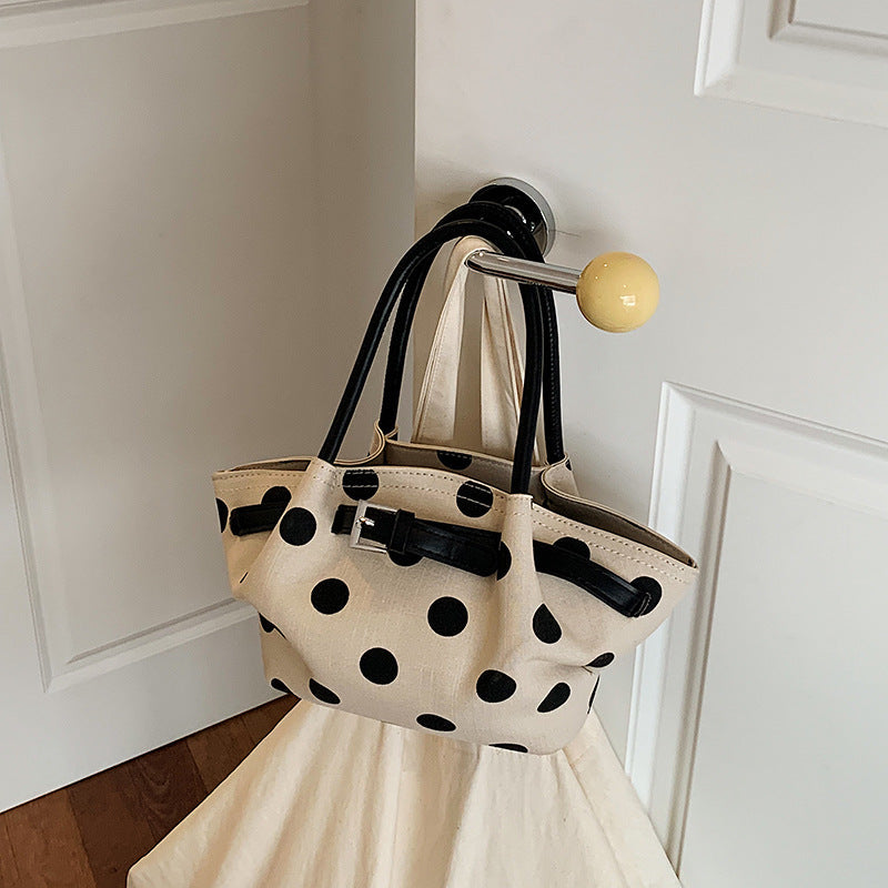 Siopsrl | Polka Dot Structured Handbag Siopsrl