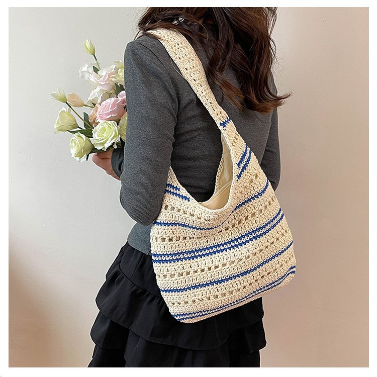 Siopsrl | Macrame Beach Bag with Modern Structural Details Siopsrl