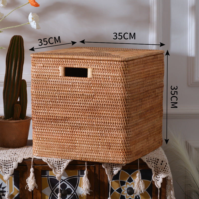 Women rectangular rattan storage basket Siopsrl