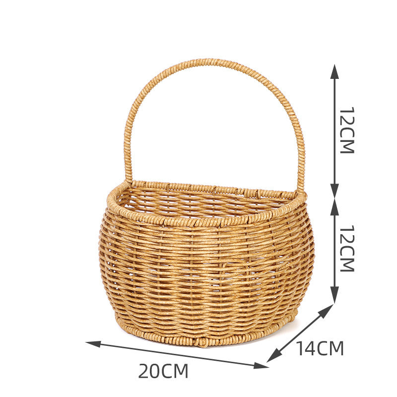 Handwoven Round Storage Basket Siopsrl