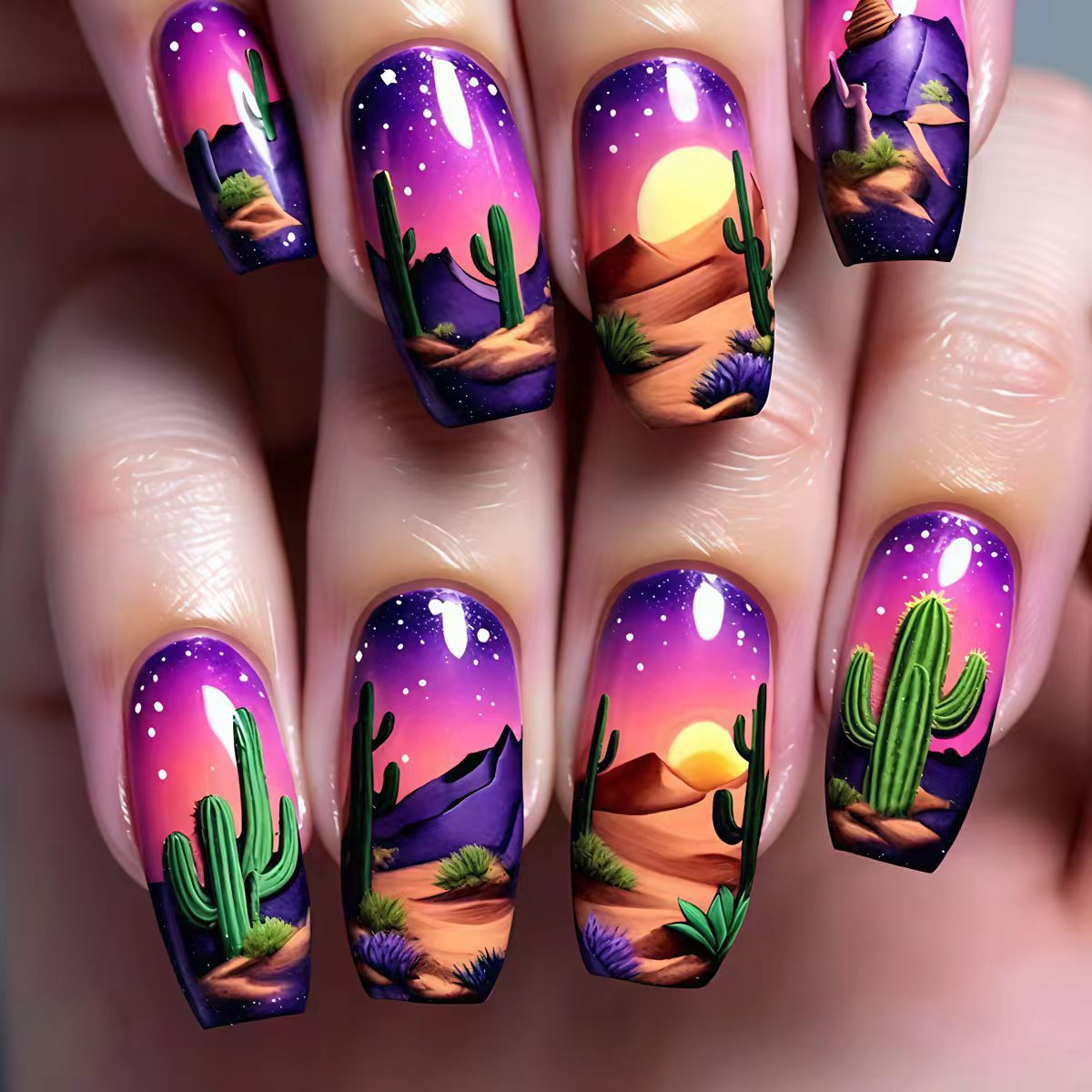 Siopsrl | Artificial Nails in Desert Design Siopsrl
