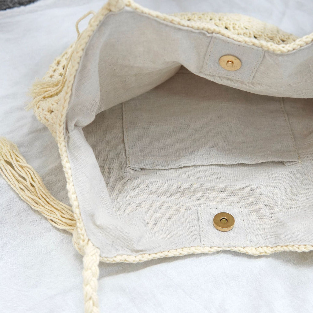 Siopsrl | Macrame Beach Bag with Fringe Details Siopsrl