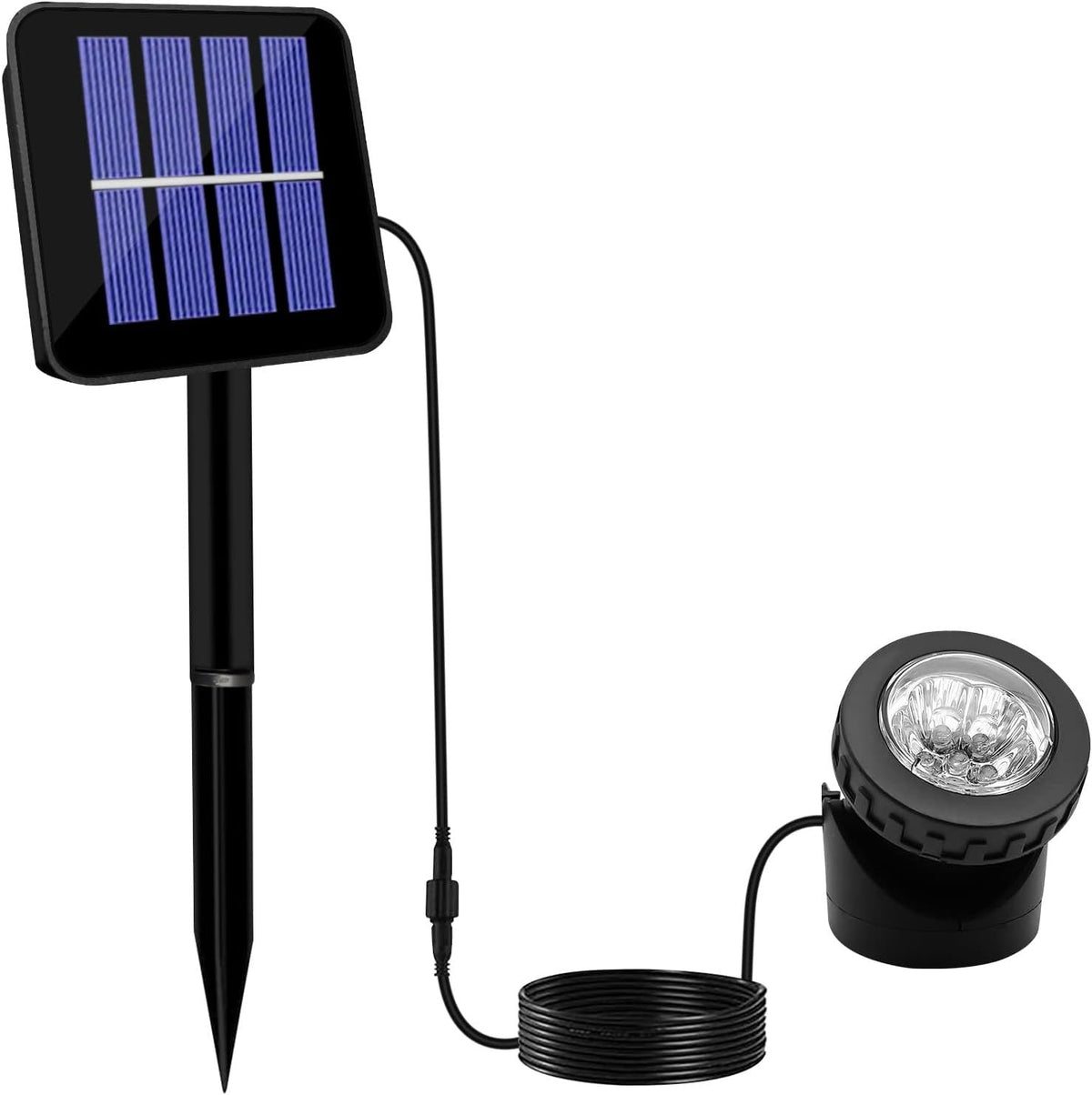 Siopsrl | Adjustable Outdoor Solar Landscape Spotlights With External Photovoltaic Panel And Adjustable Ground Spike Siopsrl