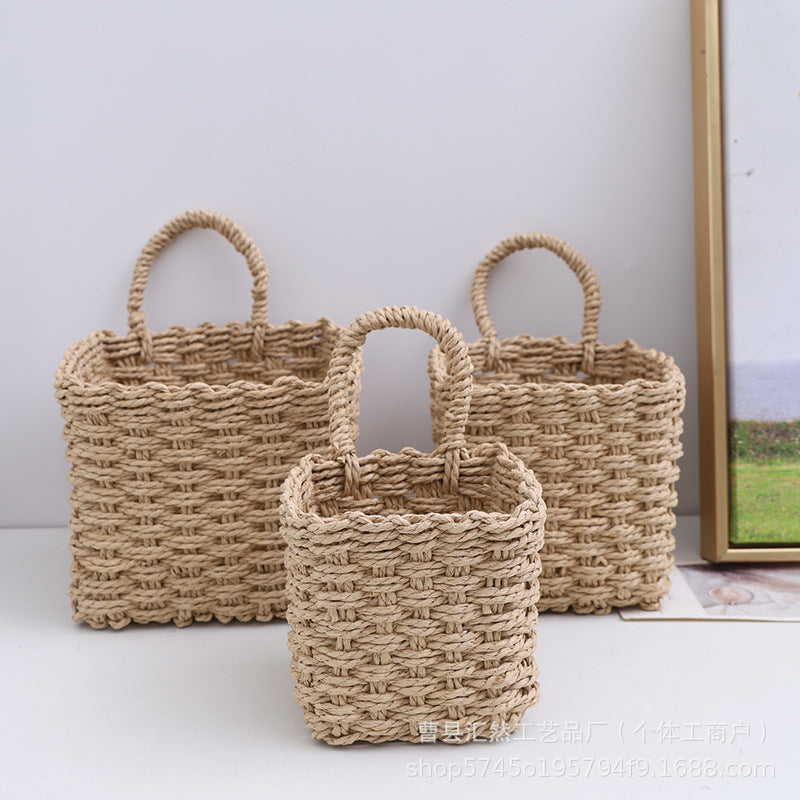 Natural Fiber Handwoven Storage Basket Siopsrl