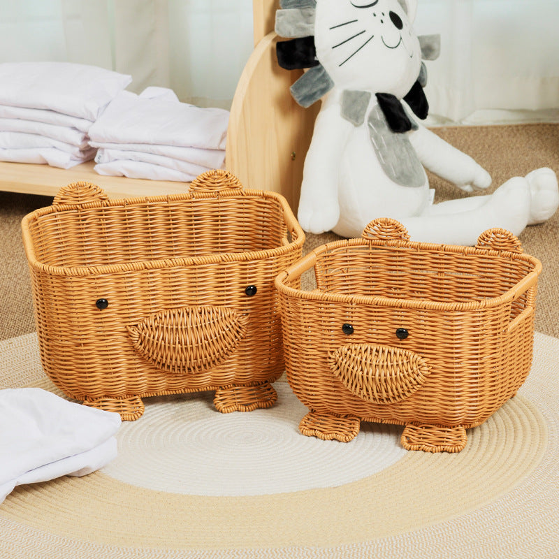 Fish-Shaped Woven Storage Basket Siopsrl