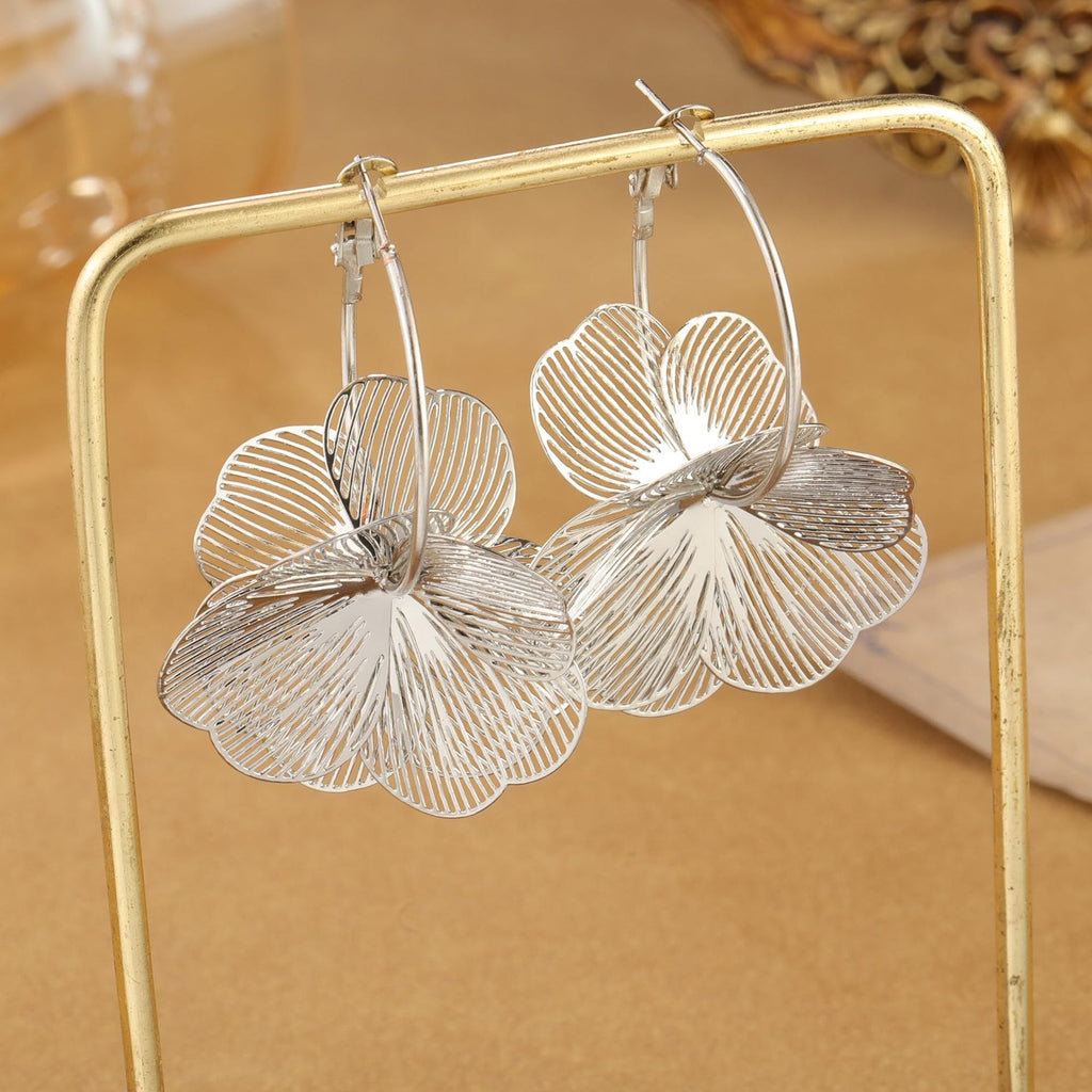 Siopsrl | Floral Filigree Hoop Earrings Siopsrl