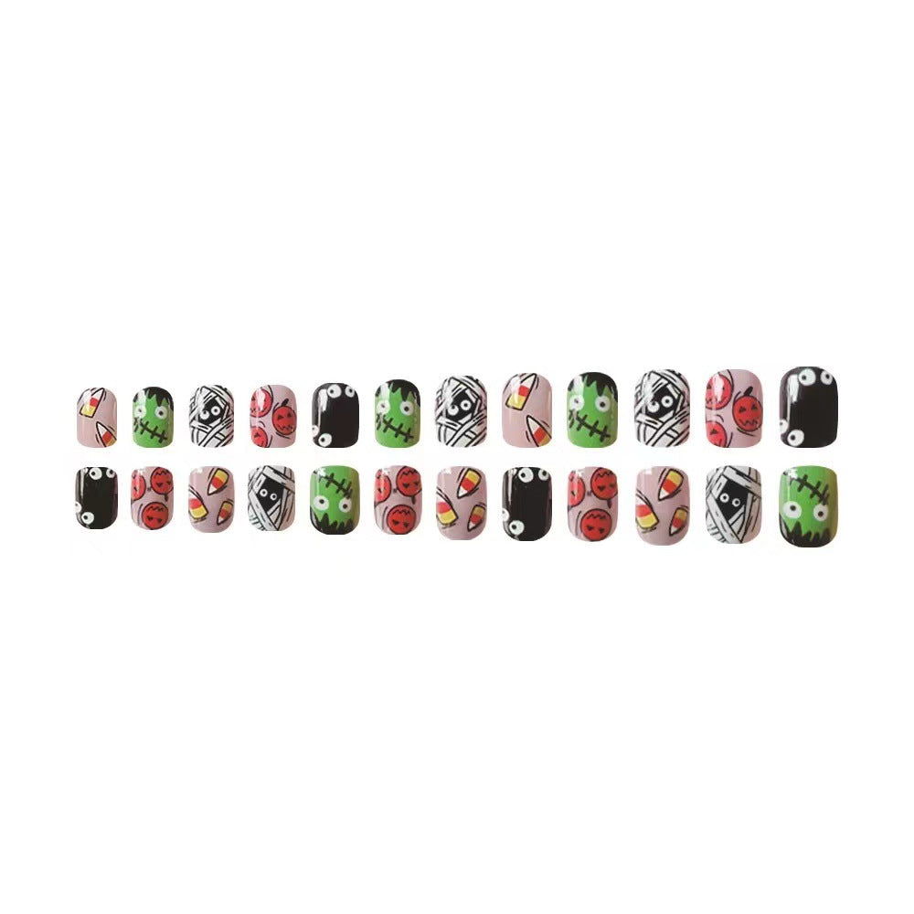 Siopsrl | Halloween Artificial Nail Set with Creative 3D Designs Siopsrl