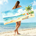 Siopsrl | Women's large beach towel with colorful beach motif Siopsrl