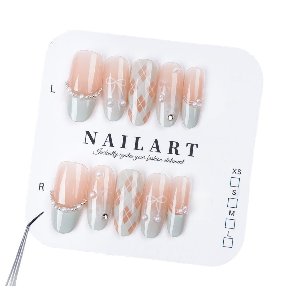 Siopsrl | Artistic Press-On Nail Set Siopsrl